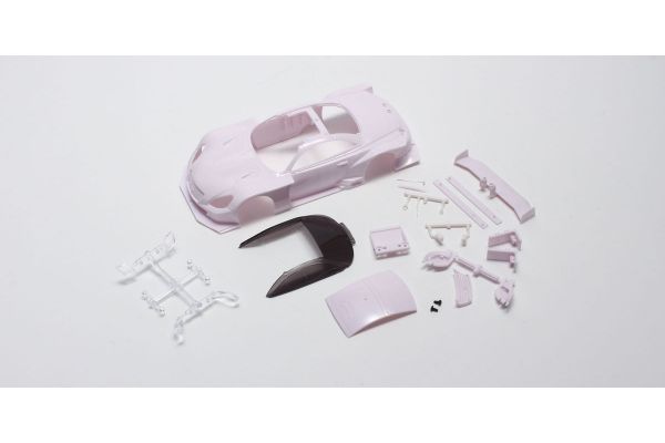LEXUS SC430 GT500 2012 (UNPAINTED) 1-28 White Body Set Mini-Z Cars [Kyosho]