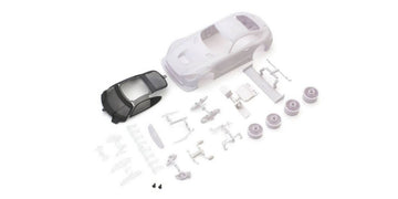 Mini-Z 1-28 Mercedes-AMG GT3 White Body (w-Wheel) (unpainted) F: 3 (N) R: 3 (W)