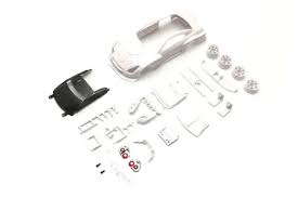 Kyosho Mini-Z NISSAN GT-R GT500 2008 White Body Set (w/Rim for RWD)