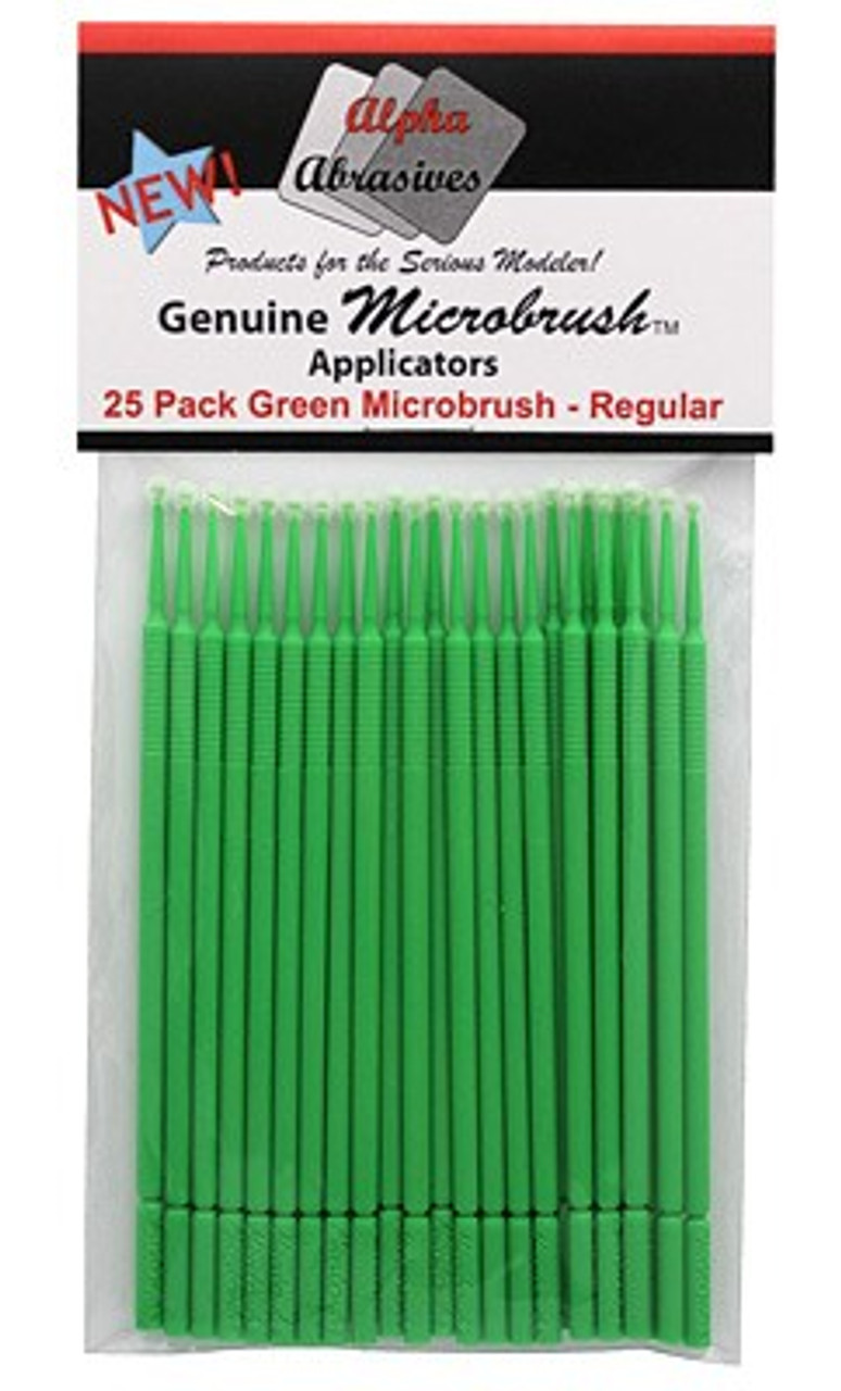 Alpha MicroBrush Green: Regular Applicator (25/pk) Brushes