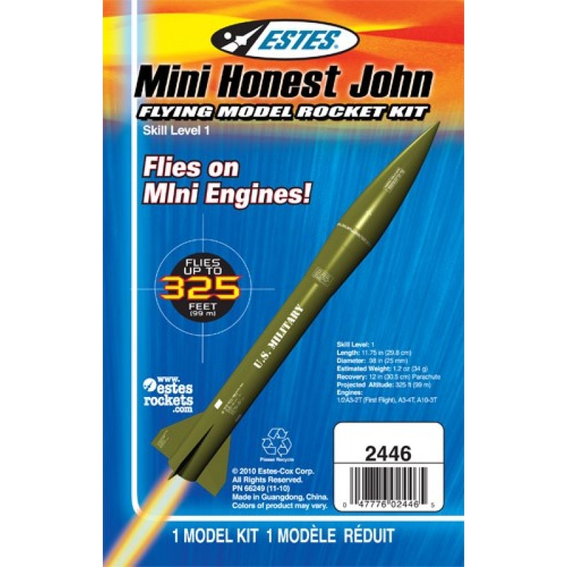 Yhoo Model Rockets Mini Honest John Model Rocket