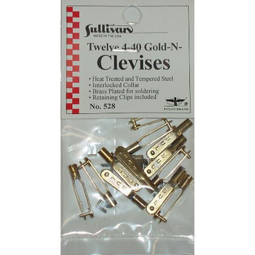 4-40 Gold-N-Clevises (12)