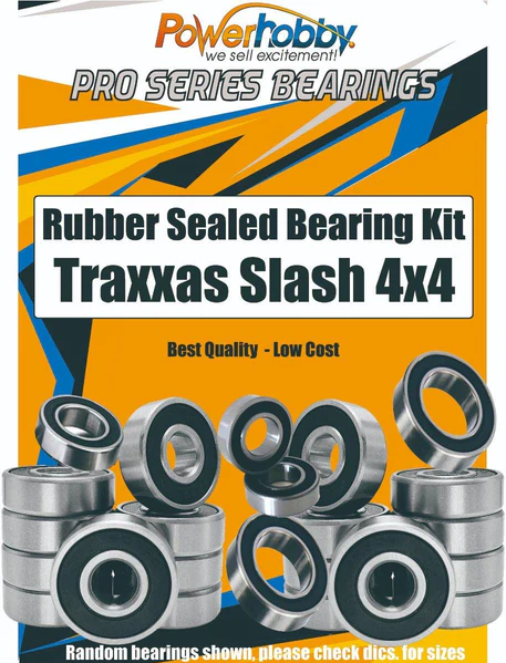 PowerHobby Pro Series Rubber Sealed Bearing FOR Traxxas Slash 4x4 / Telluride