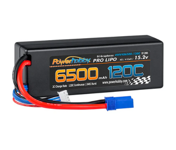 Powerhobby 4S HV GRAPHENE 15.2V 6500mah 120C Lipo Battery EC5 Plug Hard Case LCG