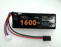 Power Hobby 6.6V 1600mah LiFe Receiver Battery Pack w Balance Plug