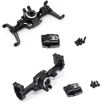 Powerhobby Aluminum Front & Rear Axle FMS FCX24 Black