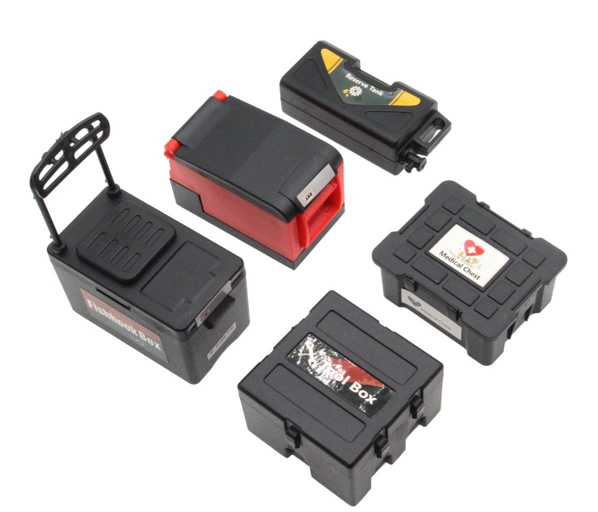 Powerhobby 5PC 1/10 Crawler Accessories Black