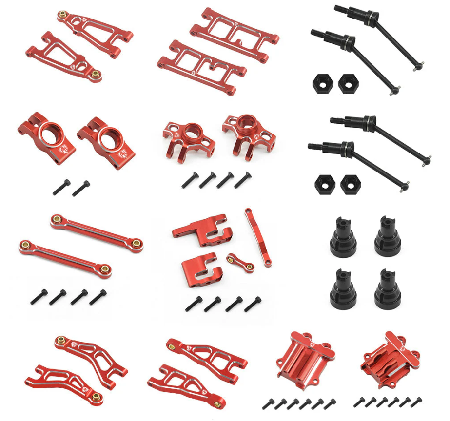 Powerhobby PHB6999Red Aluminum Upgrade Conversion Kit RED Arrma Mojave Grom