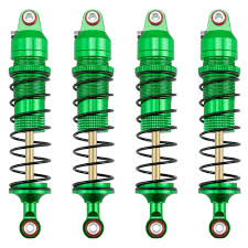 Powerhobby Aluminum Adjustable Shocks (4) Green FOR Traxxas Mini Maxx
