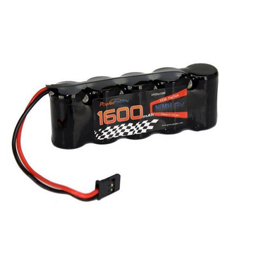 Power Hobby - 6V 1600mAh NiMH Flat Battery Pack w/ Hitec Connector