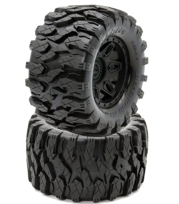 Power Hobby Raptor MX Belted All Terrain Tires Mounted 17mm Traxxas