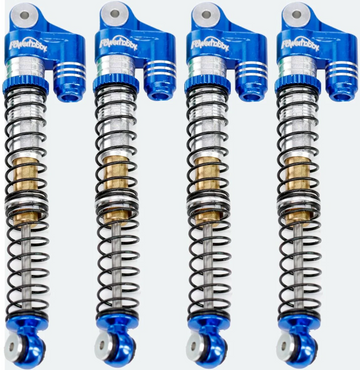 Power Hobby PHBSCX24771Blue 1:24 Blue Aluminum 58mm Long Travel Shocks