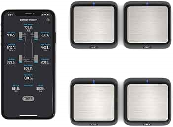 Powerhobby SCWS2000 Bluetooth RC Corner Weight Scale System w/ 4 Scales