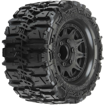 1/10 Trencher HP BELTED F/R 2.8" MT Tires MTD 12mm/14mm Blk Raid (2)