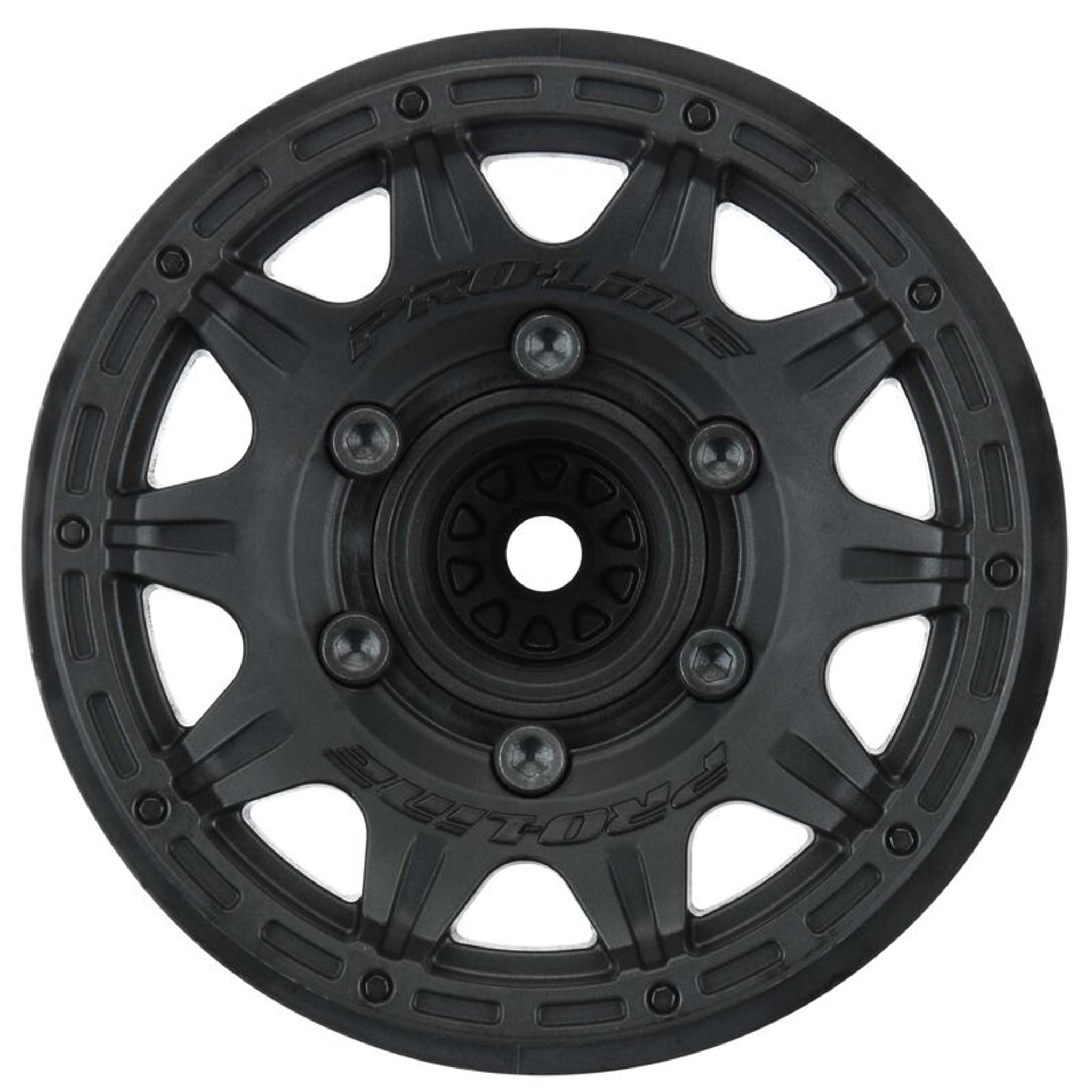 1/10 Raid F/R 2.8" Removable Hex Wheels MT 12mm (2) Black