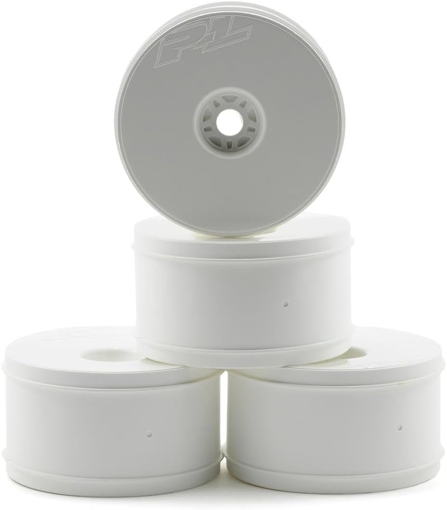 1/8 Velocity Front/Rear 4.0" 17mm Truggy Wheels (4) White