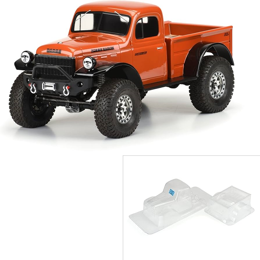 1/10 1946 Dodge Power Wagon Clear Body 12.3" (313mm) WB Crawlers