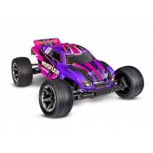 Traxxas Rustler HD 1/10 RTR 2WD Electric Stadium Truck (Pink) w/XL-5 ESC, TQ 2.4GHz Radio, Battery & USB-C Charger