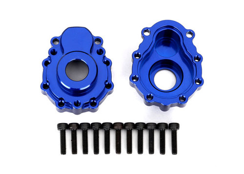 Traxxas TRX-4 Aluminum Front/Rear Outer Portal Drive Housing (Blue)