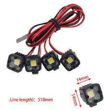 RC 4 Single LED Lights Headlights Spotlight