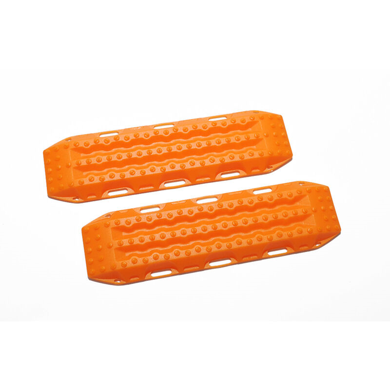 RC4WD MAXTRAX 1/10 Vehicle Extraction & Recovery Boards (2) (Orange) (Miniature Scale Accessory)