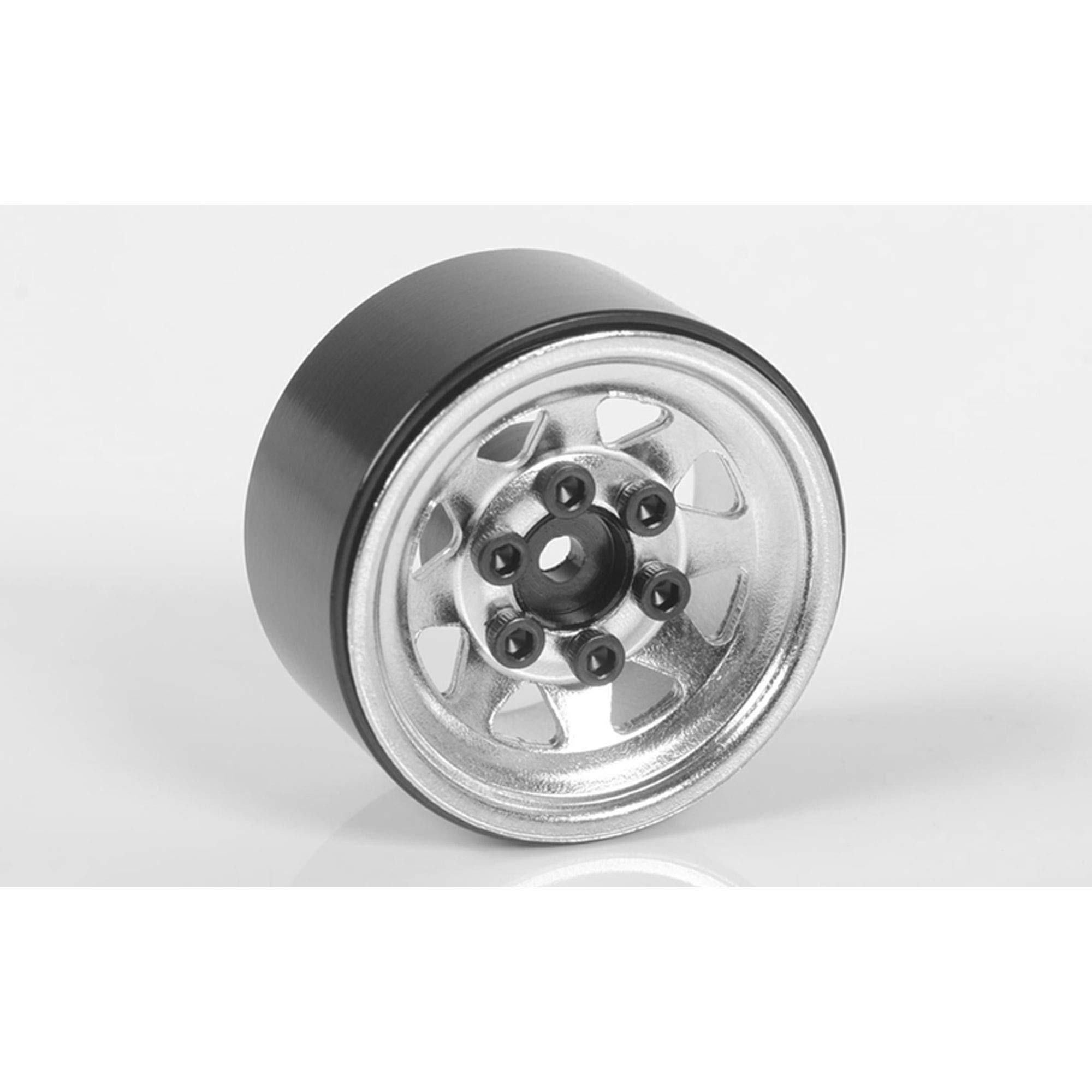 RC4WD Stamped Steel 1.0" Stock Beadlock Wheels (Silver) (4)