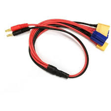 1661 - 4-Function Charge Adapter to Male 4mm Bullets (XT60, XT90, EC3, EC5)