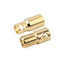 6mm Gold Plated Banana Plugs, Male & Female (5 pair)