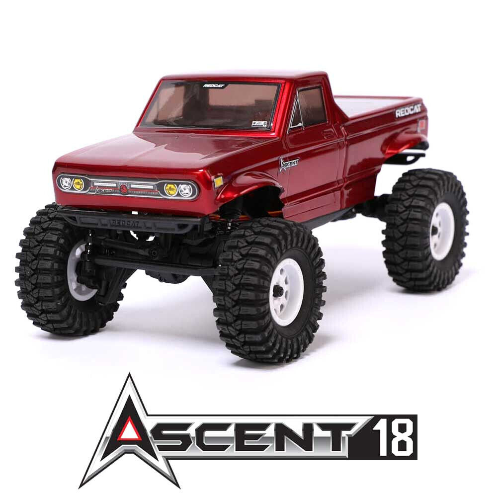 Redcat Ascent-18 1/18 4WD RTR Rock Crawler (Red) w/2.4GHz Radio, Battery & Charger