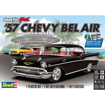 Revell Germany 1/25 '57 Chevy Bel Air Snap Plastic Model Kit