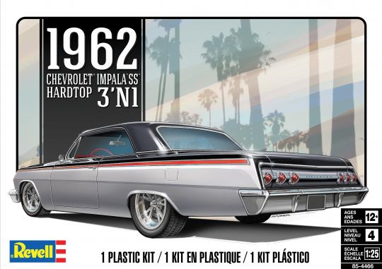 Revell Germany 1/25 62' Chevy Impala Hardtop Model Kit