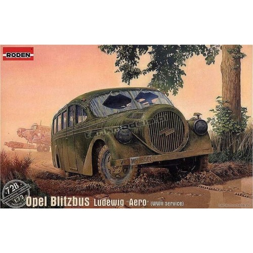 Roden 1/35 Opel Blitz Ludewig Aero WWII German Omnibus Kit