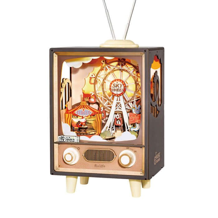 ROBOTIME Rolife Sunset Carnival DIY Music Box 3D Wooden Puzzle