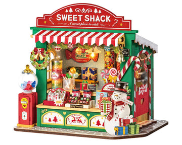 Rolife Christmas Candy Stand DIY Miniature 3D Model Kit