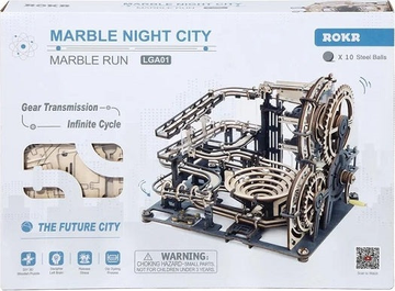 Robotime ROKR Marble Night City Marble Run 3D wooden Puzzle Kit