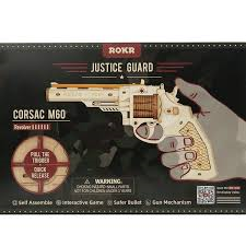 Robotime Corsac M60 Justice Guard Rubber Band Gun Assembly Kit