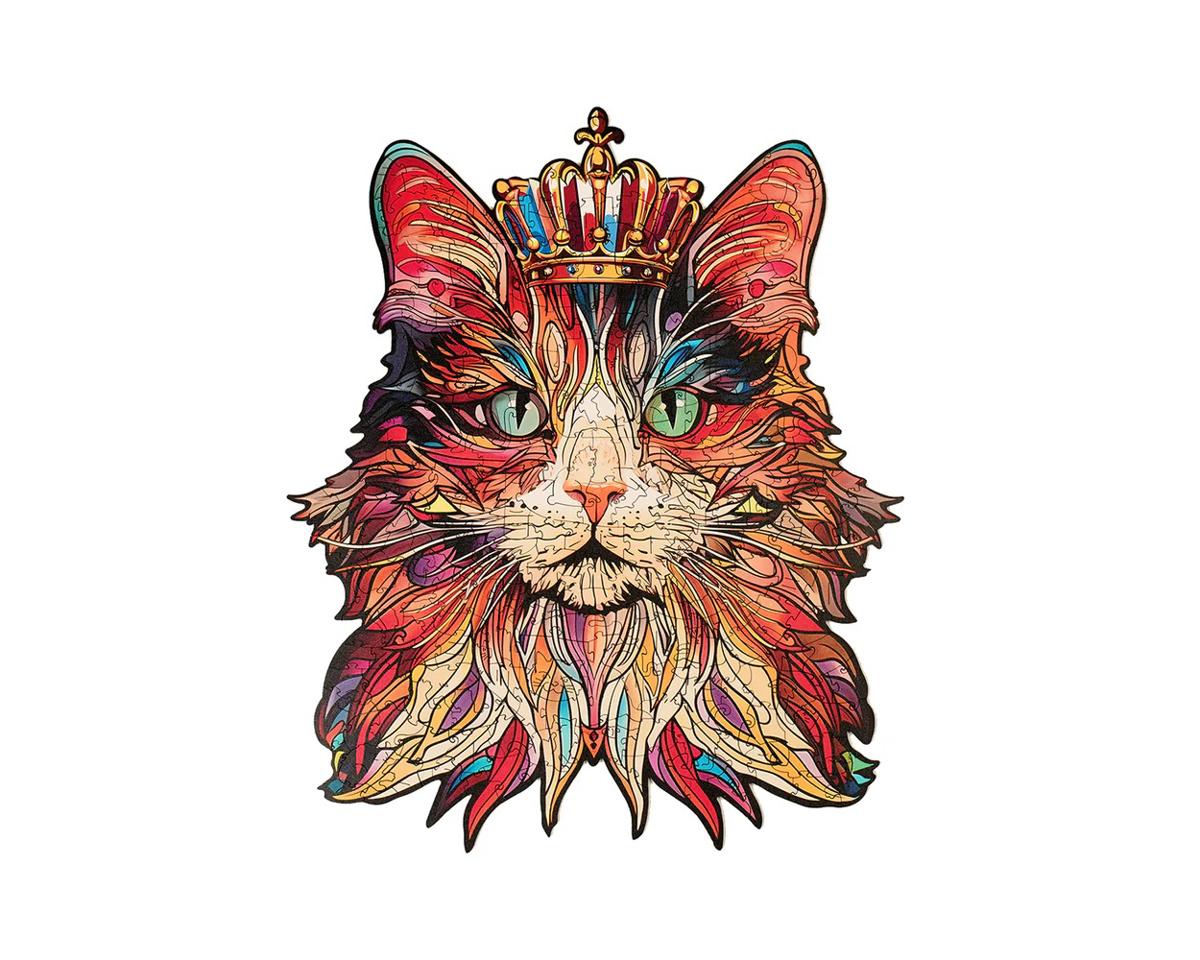Robotime Rowood Cat King 200pc Wooden Jigsaw Puzzle