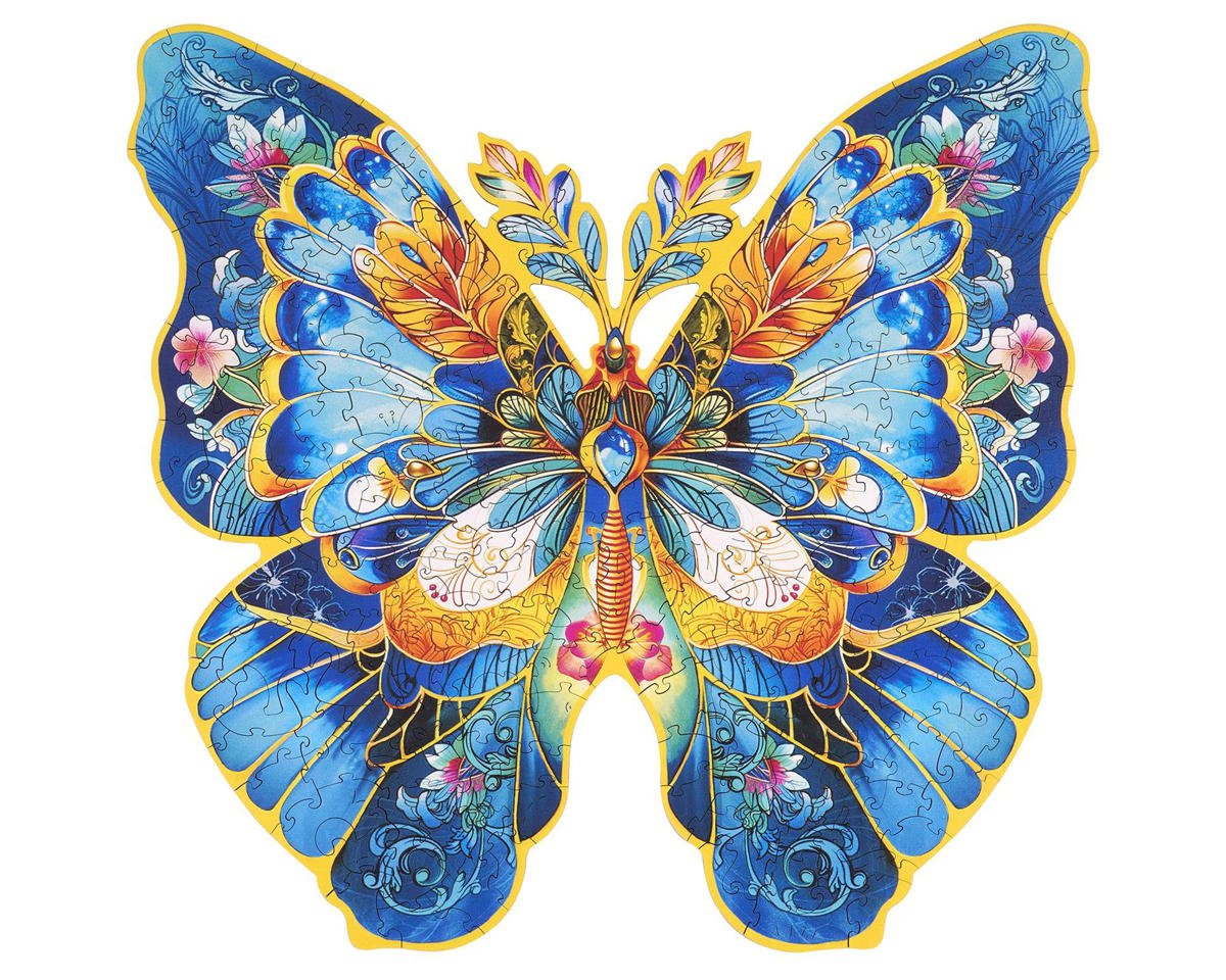 Robotime Rowood Morpho Helena Butterfly Wooden Jigsaw Puzzle (200pcs)