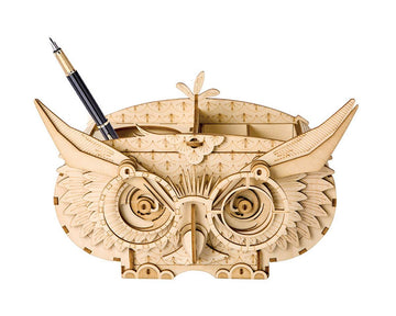 Robotime Rolife Owl Storage Box 3D Wooden Puzzle Kit
