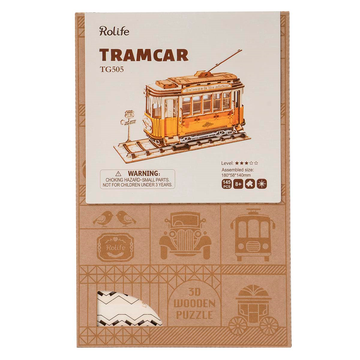 ROKR Classic 3D Wood Puzzles; Tramcar