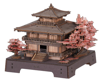 Robotime Rolife Sakura Pavilion DIY Miniature 3D Wooden Model Kit