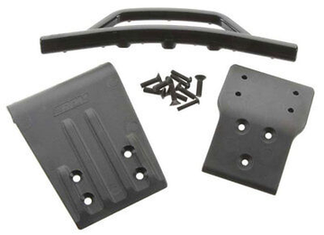 RPM Front Bumper & Skid Plate for Traxxas Slash 4x4 (Black)