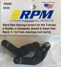 RPM Rear Bearing Carriers for Traxxas Slash/Bandit/Rustler/Stampede