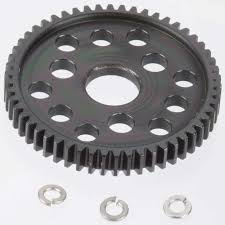 Robinson Racing Hard Steel 32P Spur Gear for Traxxas Slash 4x4/Stampede 4x4 (Accepts Telemetry) (Black) (54T)