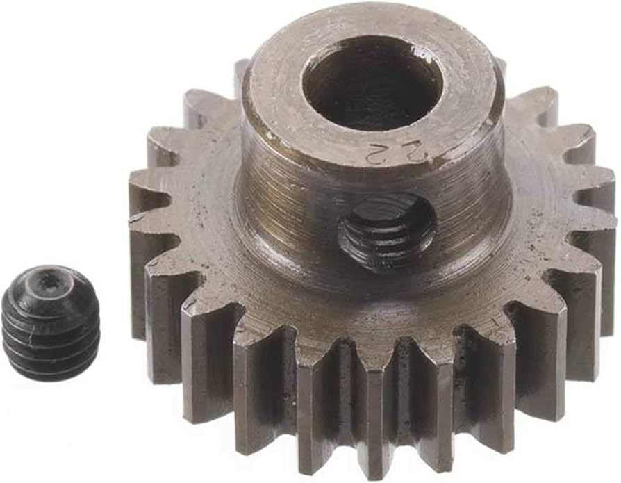 Robinson Racing Extra Hard Steel .8 Mod Pinion Gear w/5mm Bore (22T)