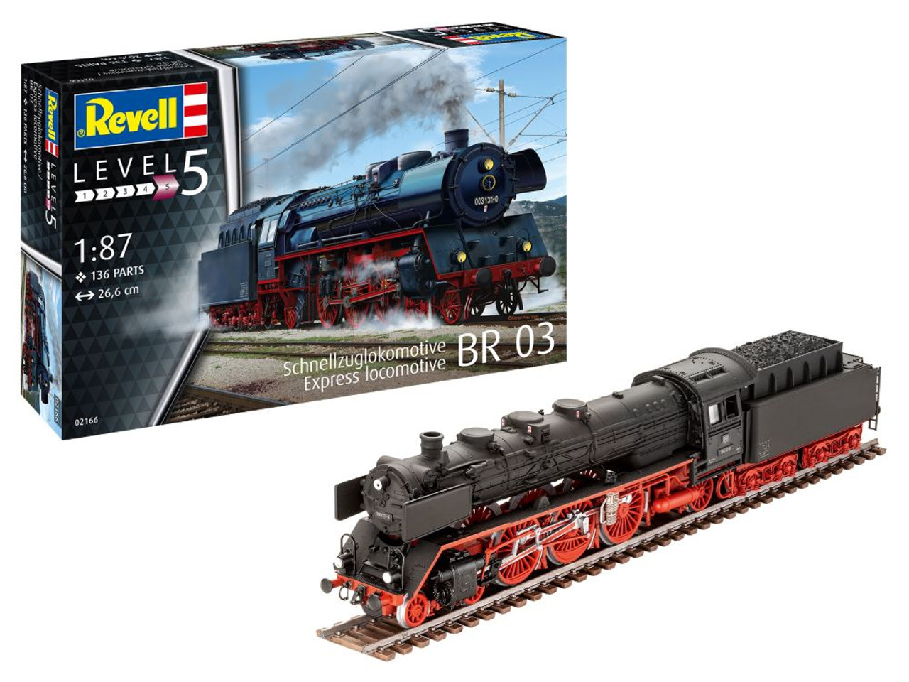 BR 03 German Express Steam Locomotive w/Tender 1/87 Revell Germany