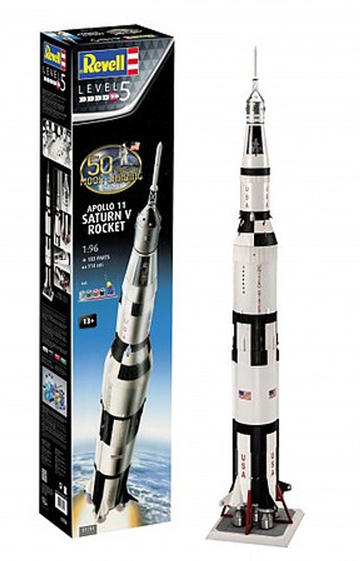 Apollo 11 Saturn V Rocket 50th Anniversary (w/Paint and Glue) 1/96 Revell Germany