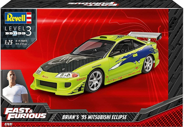 Fast & Furious Brian's 1995 Mitsubishi Eclipse Car 1/25 Revell Germany