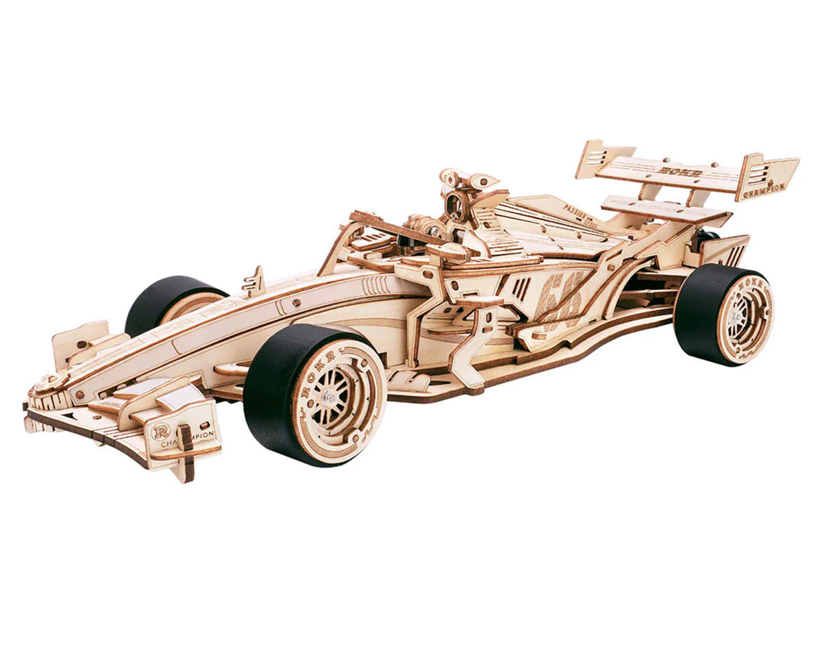 Robotime F1 Racing Car Mechanical 3D Wooden Model Kit