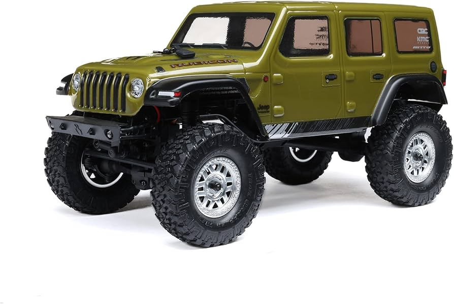 Axial SCX24 Jeep Wrangler JLU 4WD RTR Scale Mini Crawler (Green) w/2.4GHz Radio, Battery & Charger